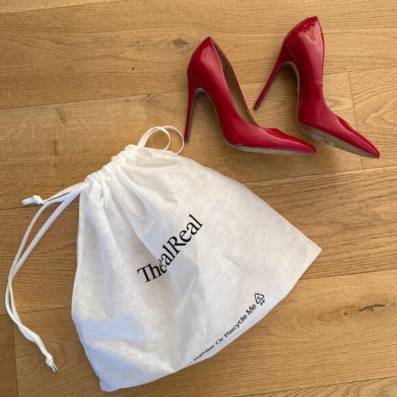 Sam Edelman - Danna Pointed Toe Stiletto Pumps in Red Patent - Picture 3 of 7